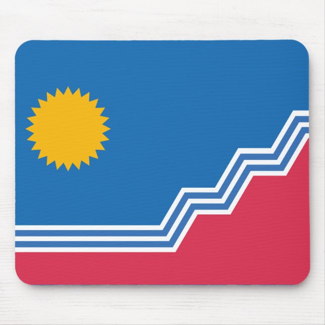 Flagge von Sioux Falls, South Dakota Mousepad (Vorne)