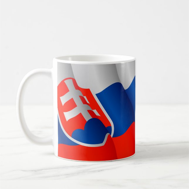 Flagge von Slowakei-Tasse Tasse (Links)