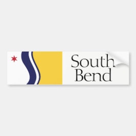 Flagge von South Bend, Indiana Autoaufkleber