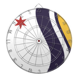 Flagge von South Bend (Indiana) Dartscheibe