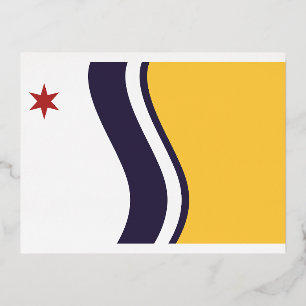Flagge von South Bend, Indiana Folien Feiertagspostkarte