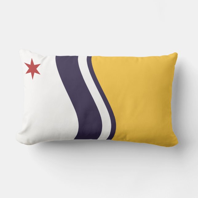 Flagge von South Bend (Indiana) Lendenkissen (Vorderseite)