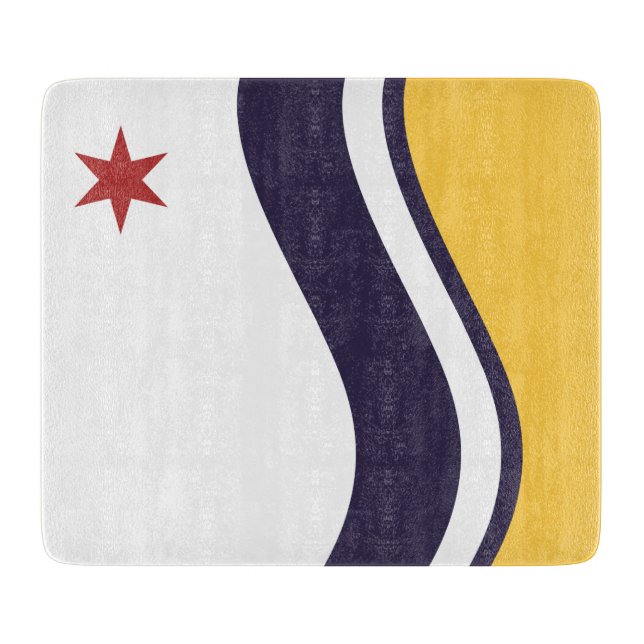 Flagge von South Bend (Indiana) Schneidebrett (Vorderseite)