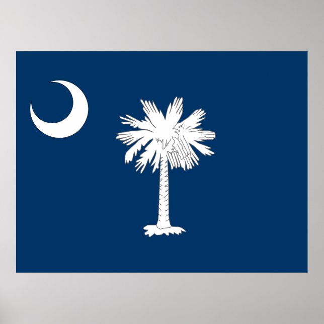 Flagge von South Carolina Poster (Vorne)