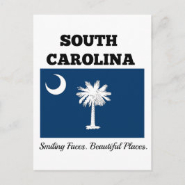 Flagge von South Carolina Postkarte