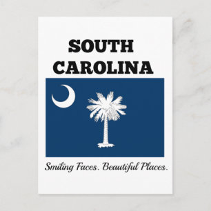 Flagge von South Carolina Postkarte