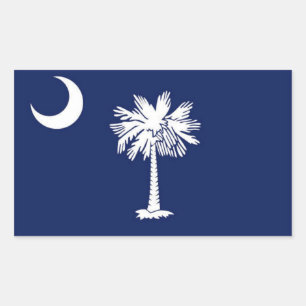 Flagge von South Carolina Rechteckiger Aufkleber