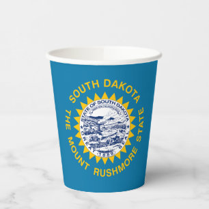 Flagge von South Dakota Pappbecher