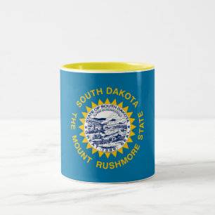Flagge von South Dakota Zweifarbige Tasse
