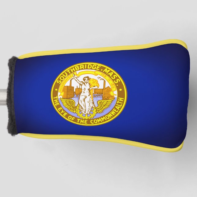 Flagge von Southbridge, Massachusetts Golf Headcover (Vorderseite)