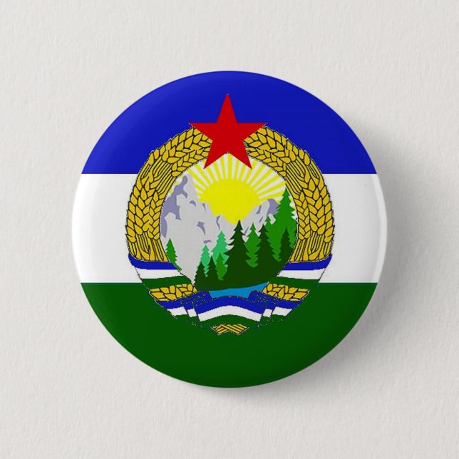 Flagge von sozialistischem Cascadia Button (Vorderseite)