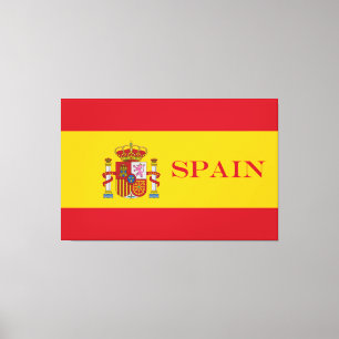 Flagge von Spanien - Bandera de Espana Leinwanddruck