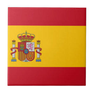 Flagge von Spanien - Bandera de España - spanische Fliese