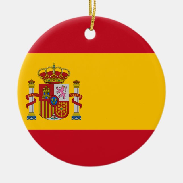 Flagge von Spanien - Bandera de España - spanische Keramikornament (Vorne)