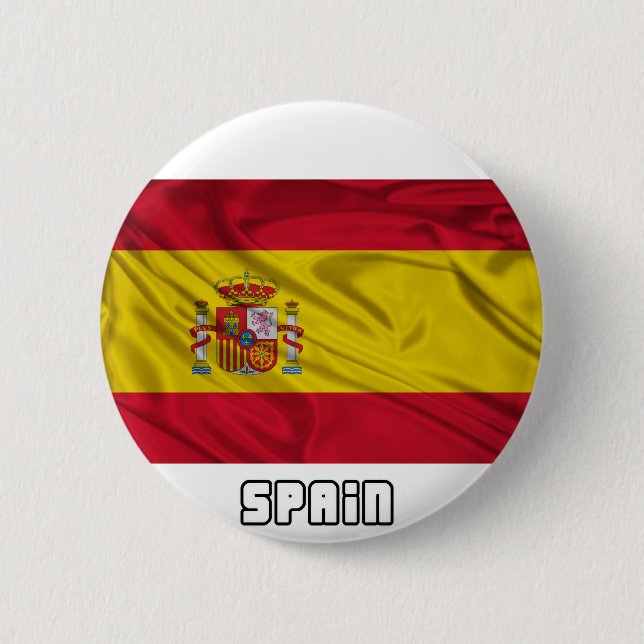 Flagge von Spanien Button (Vorderseite)