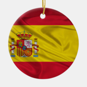 Flagge von Spanien Keramik Ornament