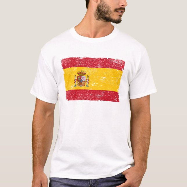 Flagge von Spanien T-Shirt (Vorderseite)