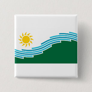 Flagge von Spokane, Washington Button
