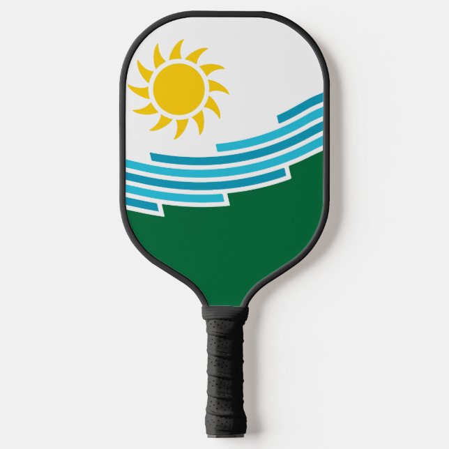 Flagge von Spokane, Washington Pickleball Schläger (Vorderseite)