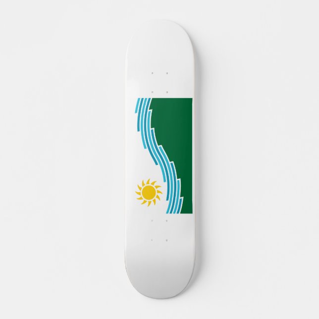 Flagge von Spokane, Washington Skateboard (Vorne)