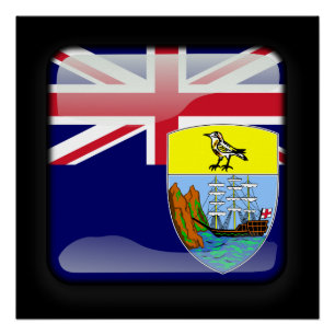 Flagge von St. Helena Poster