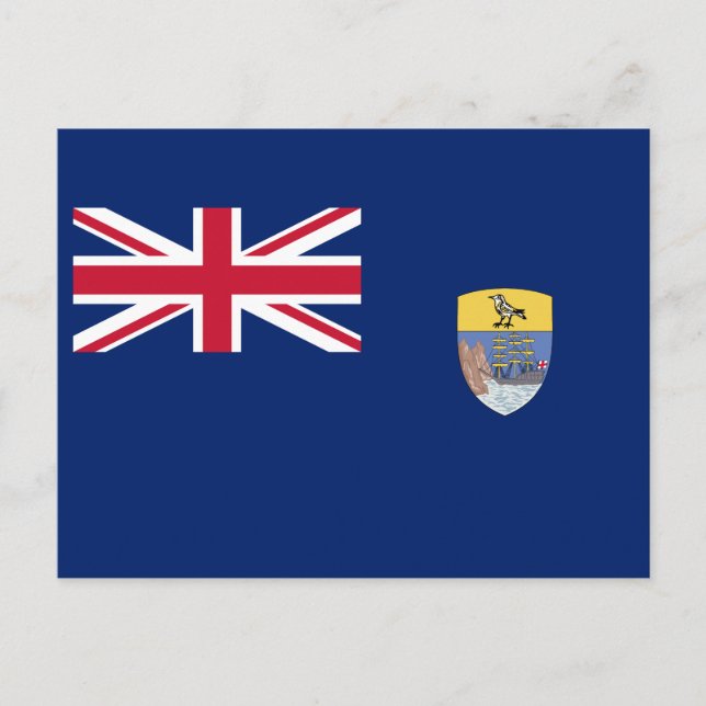 Flagge von St. Helena Postkarte (Vorderseite)