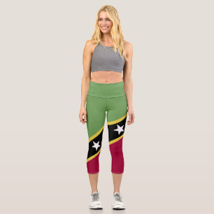 Flagge von St. Kitts und Nevis Capri Leggings