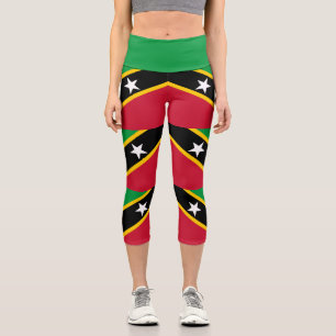 Flagge von St. Kitts und Nevis Capri Leggings