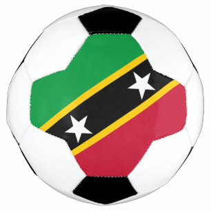 Flagge von St. Kitts und Nevis Fußball