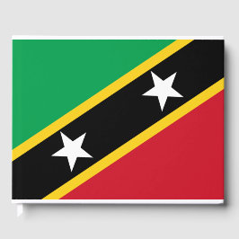 Flagge von St. Kitts und Nevis (Karibik) Gästebuch