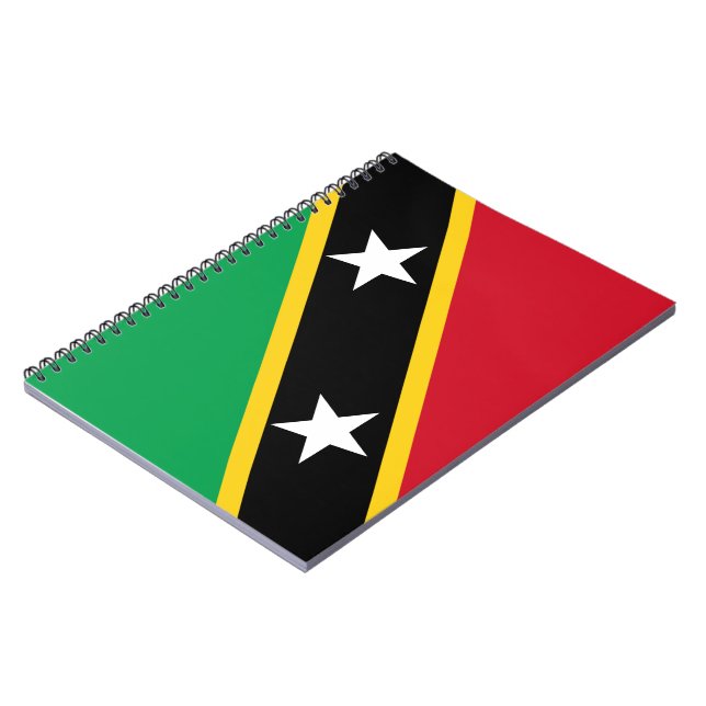 Flagge von St. Kitts und Nevis (Karibik) Notizblock (Linke Seite)
