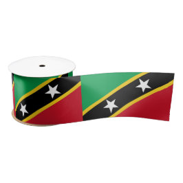 Flagge von St. Kitts und Nevis (Karibik) Satinband