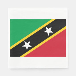 Flagge von St. Kitts und Nevis (Karibik) Serviette