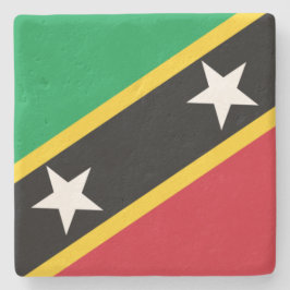 Flagge von St. Kitts und Nevis (Karibik) Steinuntersetzer
