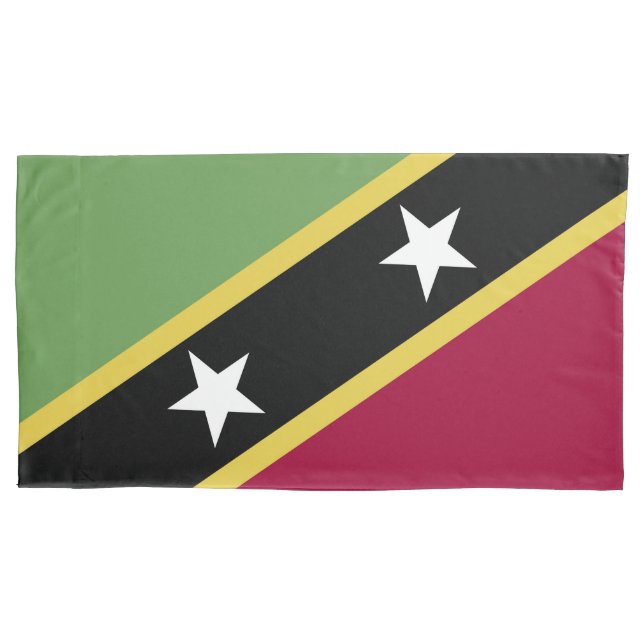 Flagge von St. Kitts und Nevis Kissenbezug (Vorderseite)
