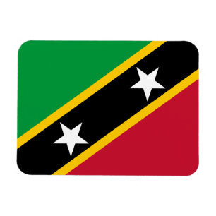 Flagge von St. Kitts und Nevis Magnet