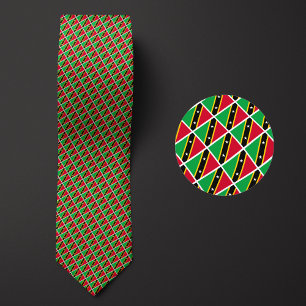 Flagge von St. Kitts und Nevis Muster Krawatte