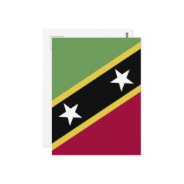 Flagge von St. Kitts und Nevis Postkarte