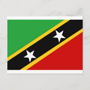 Flagge von St. Kitts und Nevis Postkarte