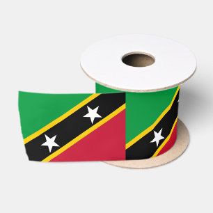 Flagge von St. Kitts und Nevis Satinband