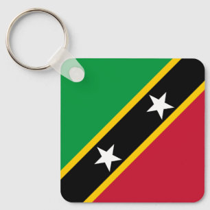 Flagge von St. Kitts und Nevis Schlüsselanhänger