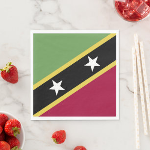Flagge von St. Kitts und Nevis Serviette