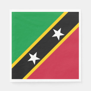 Flagge von St. Kitts und Nevis Serviette