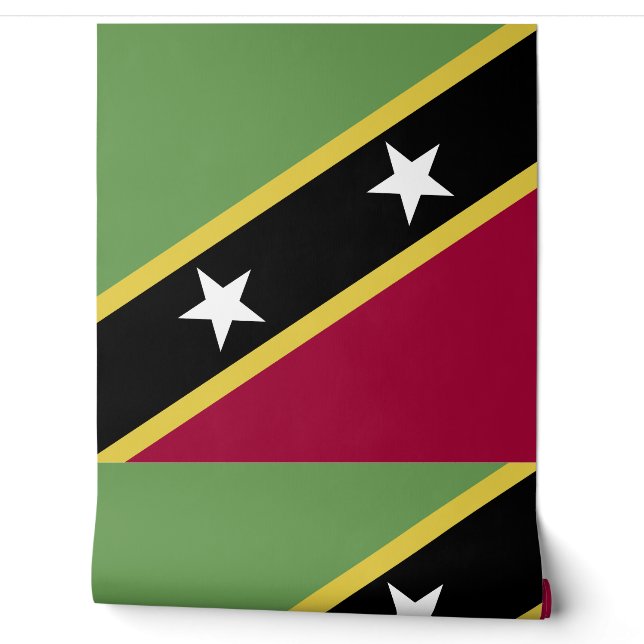 Flagge von St. Kitts und Nevis Tapete (Abrollen)