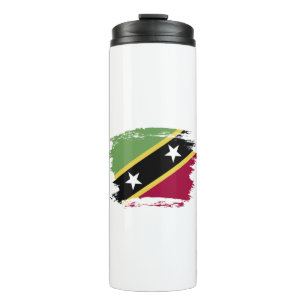 Flagge von St. Kitts und Nevis Thermosbecher