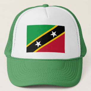 Flagge von St. Kitts und Nevis Truckerkappe