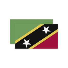 Flagge von St. Kitts und Nevis Visitenkarte