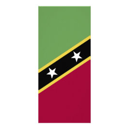 Flagge von St. Kitts und Nevis Werbekarte
