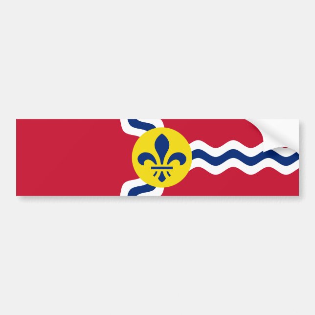 Flagge von St. Louis (Missouri) Autoaufkleber (Vorne)
