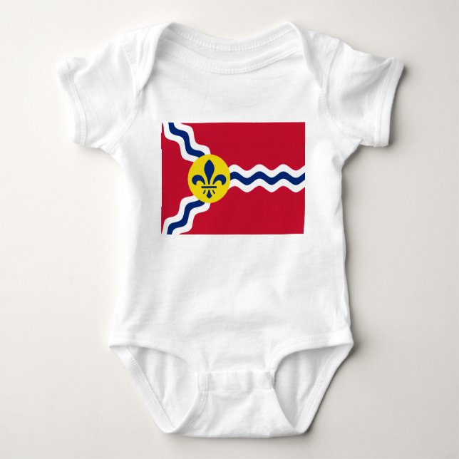 Flagge von St. Louis (Missouri) Baby Strampler (Vorderseite)